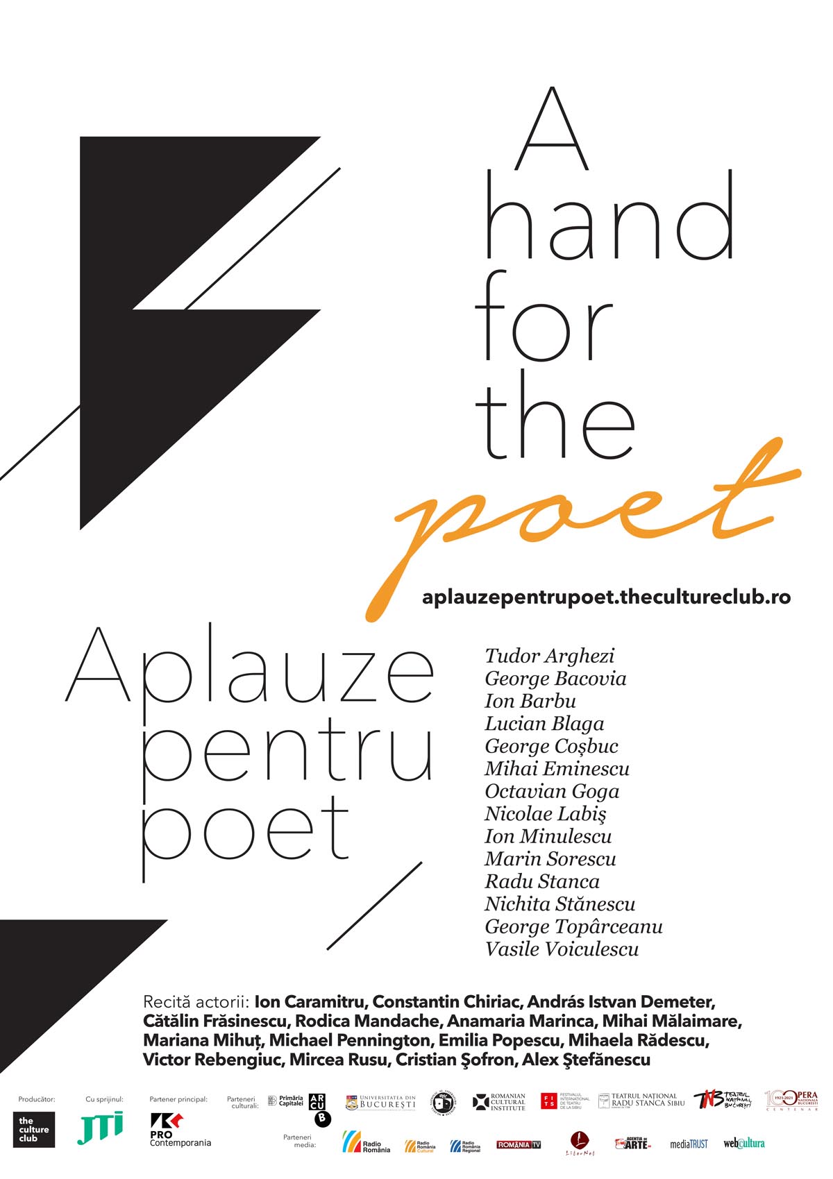 Aplauze pentru poet • A hand for the poet – poster